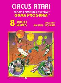 Circus Atari Atari 2600 US box art